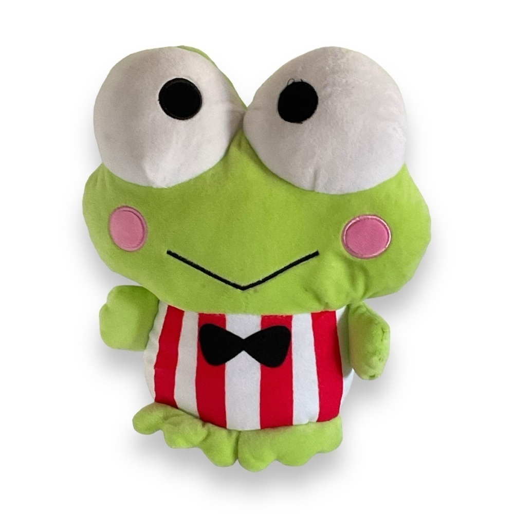 Sanrio Keroppi‎ Plush Frog Picnic Kawaii Stuffed Animal Hello Kitty’s Friend 10”